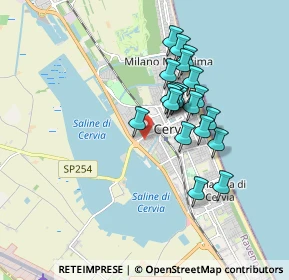 Mappa Via A. Pacinotti, 48015 Cervia RA, Italia (1.511)