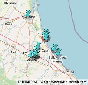 Mappa Via Viverone, 48015 Cervia RA, Italia (10.45412)