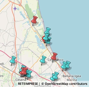 Mappa Via Viverone, 48015 Cervia RA, Italia (10.378)