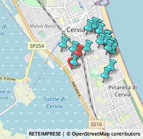 Mappa Via Viverone, 48015 Cervia RA, Italia (0.892)