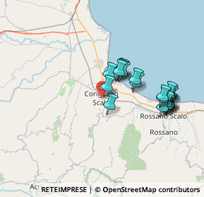 Mappa Area urbana, 87064 Rossano CS, Italia (7.4265)