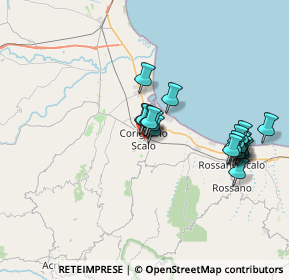 Mappa Area urbana, 87064 Rossano CS, Italia (7.323)