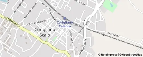 Mappa Corigliano Calabro