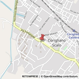 Mappa Via Fontanelle, 103, 87064 Corigliano Calabro, Cosenza (Calabria)