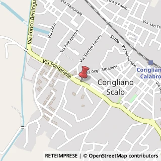 Mappa Via Fontanelle, 80, 87064 Corigliano Calabro, Cosenza (Calabria)