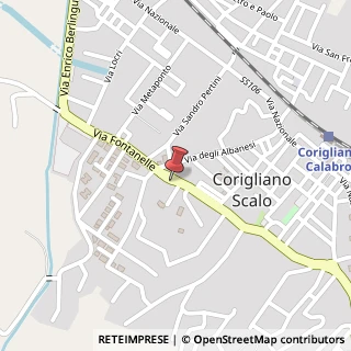 Mappa Via Fontanelle, 123, 87064 Corigliano Scalo CS, Italia, 87064 Corigliano Calabro, Cosenza (Calabria)