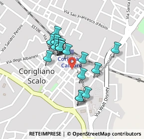 Mappa Via Romagna, 87064 Corigliano Calabro CS, Italia (0.1855)