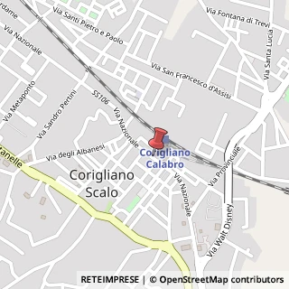Mappa Via Nazionale, 70, 87064 Corigliano Calabro, Cosenza (Calabria)