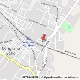Mappa Via Santa Chiara, 87064 Corigliano Calabro, Cosenza (Calabria)