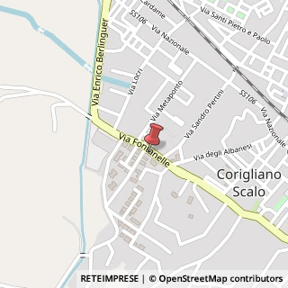 Mappa Via Fontanelle, 157, 87064 Corigliano Calabro, Cosenza (Calabria)
