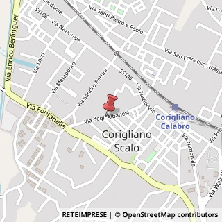 Mappa Via degli albanesi 40, 87064 Corigliano Calabro, Cosenza (Calabria)