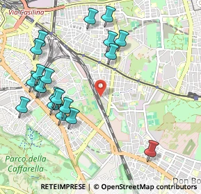 Mappa Via Degli Angeli, 00181 Roma RM, Italia (1.224)