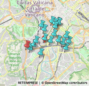 Mappa Via Giano Parrasio, 00152 Roma RM, Italia (1.407)