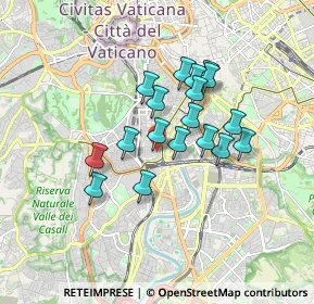 Mappa Via Giano Parrasio, 00152 Roma RM, Italia (1.41167)