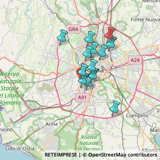 Mappa Via Giovanni Torrecremata, 00151 Roma RM, Italia (5.64231)