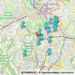 Mappa Via Giovanni Torrecremata, 00151 Roma RM, Italia (1.88625)