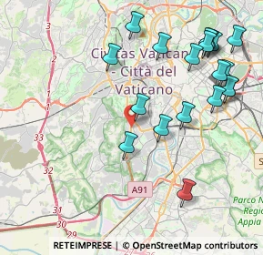 Mappa Via Giovanni Torrecremata, 00100 Roma RM, Italia (4.93263)