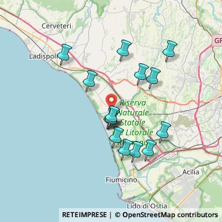 Mappa Via Tirrenia, 00054 Fiumicino RM, Italia (7.03133)