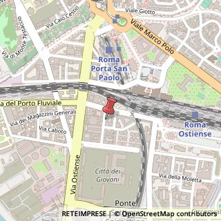 Mappa Via Giacomo Bove, 11/19, 00154 Roma, Roma (Lazio)