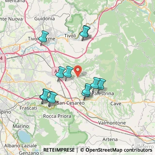 Mappa Piazza della Rocca, 00010 Gallicano Nel Lazio RM, Italia (7.57154)