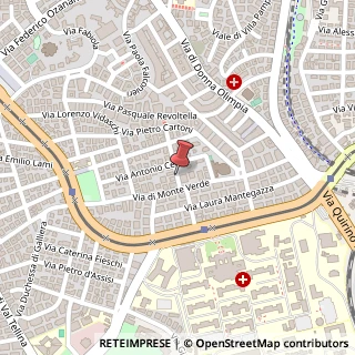 Mappa Via Marcantonio Odescalchi,  4, 00152 Roma, Roma (Lazio)