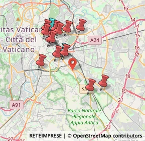 Mappa Via di Santa Maria Ausiliatrice, 00181 Roma RM, Italia (3.71267)