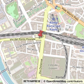Mappa Via del Porto Fluviale, 9, 00154 Roma, Roma (Lazio)