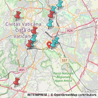 Mappa Via Lidia, 00183 Roma RM, Italia (4.69667)