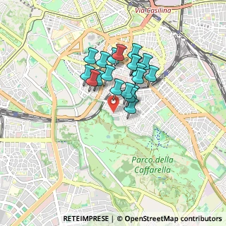 Mappa Via Lidia, 00183 Roma RM, Italia (0.671)
