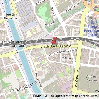 Mappa Via del Porto Fluviale, 51, 00154 Roma, Roma (Lazio)