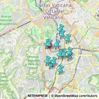 Mappa Circonvallazione Gianicolense, 00151 Roma RM, Italia (1.42071)