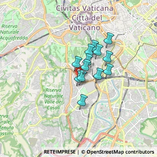 Mappa Circonvallazione Gianicolense, 00151 Roma RM, Italia (1.15769)