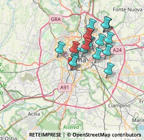 Mappa Via Antonio Pacinotti, 00100 Roma RM, Italia (6.21353)