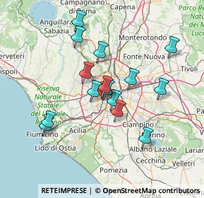 Mappa Via Luigi Ceci, 00152 Roma RM, Italia (13.08933)