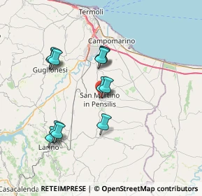 Mappa Via Croce, 86046 San Martino In Pensilis CB, Italia (6.86667)