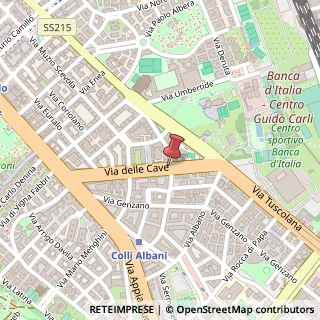 Mappa Via delle Cave,  129, 00181 Roma, Roma (Lazio)