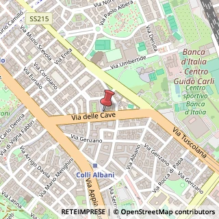 Mappa Via delle Cave, 105, 00181 Roma, Roma (Lazio)