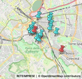 Mappa Via Amulio, 00181 Roma RM, Italia (1.26625)