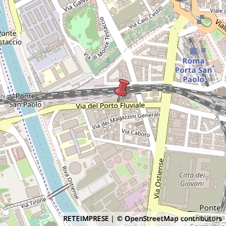 Mappa Via del Porto Fluviale, 32, 00154 Roma, Roma (Lazio)