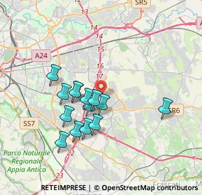 Mappa Via Celio Caldo, 00133 Roma RM, Italia (3.24)