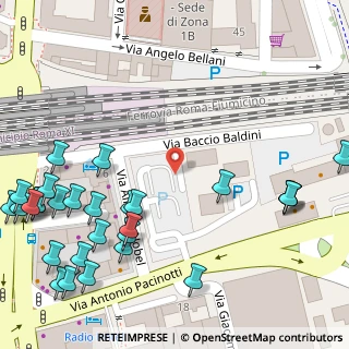 Mappa Via Baccio Baldini, 00146 Roma RM, Italia (0.09655)