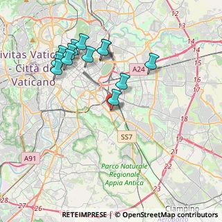 Mappa Via delle Cave, 00181 Roma RM, Italia (4.26462)