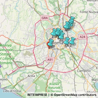 Mappa Via Edoardo Jenner, 00100 Roma RM, Italia (6.51333)