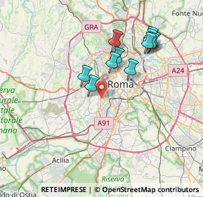 Mappa Via Edoardo Jenner, 00100 Roma RM, Italia (7.28545)