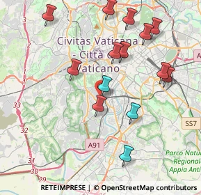 Mappa Via di Monteverde, 00152 Roma RM, Italia (4.37643)