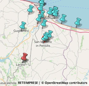 Mappa Via Raffaele Mezzalingua, 86046 San Martino in Pensilis CB, Italia (9.06)