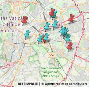 Mappa Via delle Vestali, 00181 Roma RM, Italia (3.51)