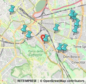 Mappa Via delle Vestali, 00181 Roma RM, Italia (2.39091)