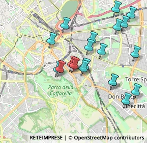 Mappa Via delle Vestali, 00181 Roma RM, Italia (2.0745)