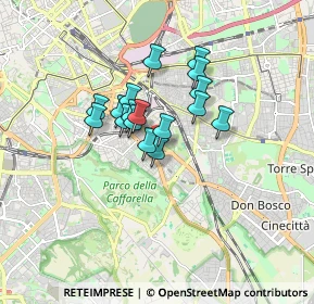Mappa Via delle Vestali, 00181 Roma RM, Italia (1.22118)